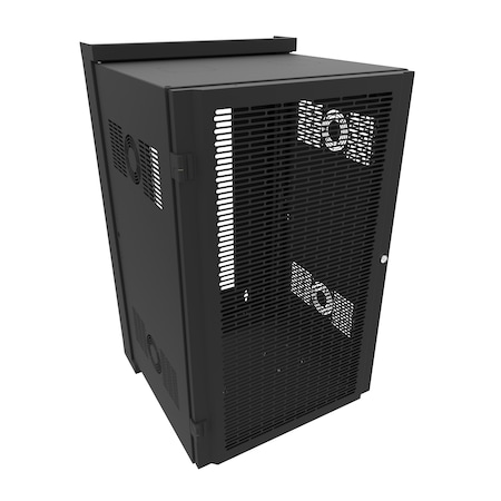 Hammond 20U 23D SWING-OUT WALL CABINET HWM2420U20BK